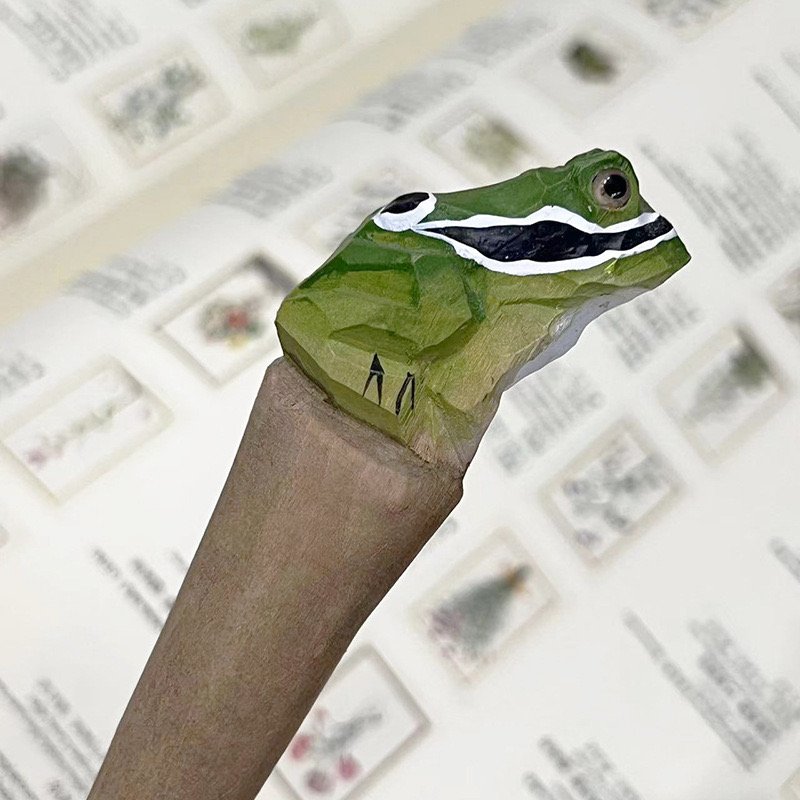 wooden frog pen