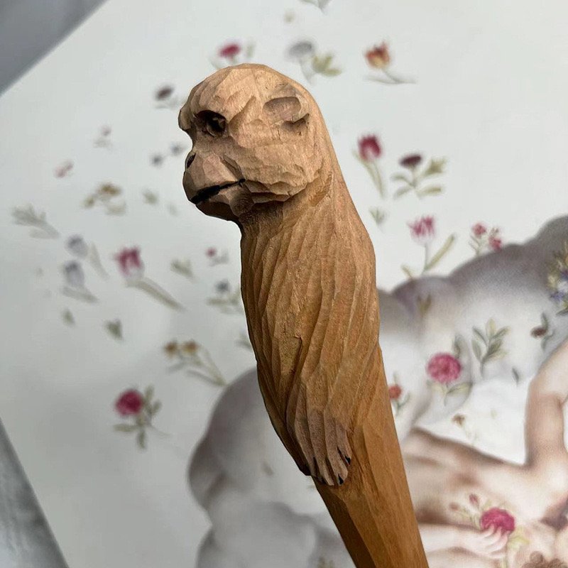 wooden monkey pen