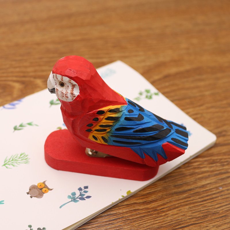 wooden parrot stapler