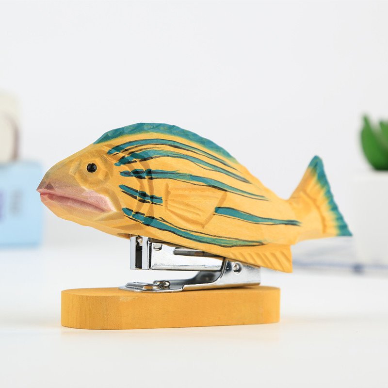 wooden fish stapler